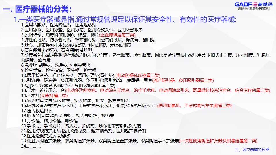 UDI醫(yī)療器械唯一標(biāo)識分類！