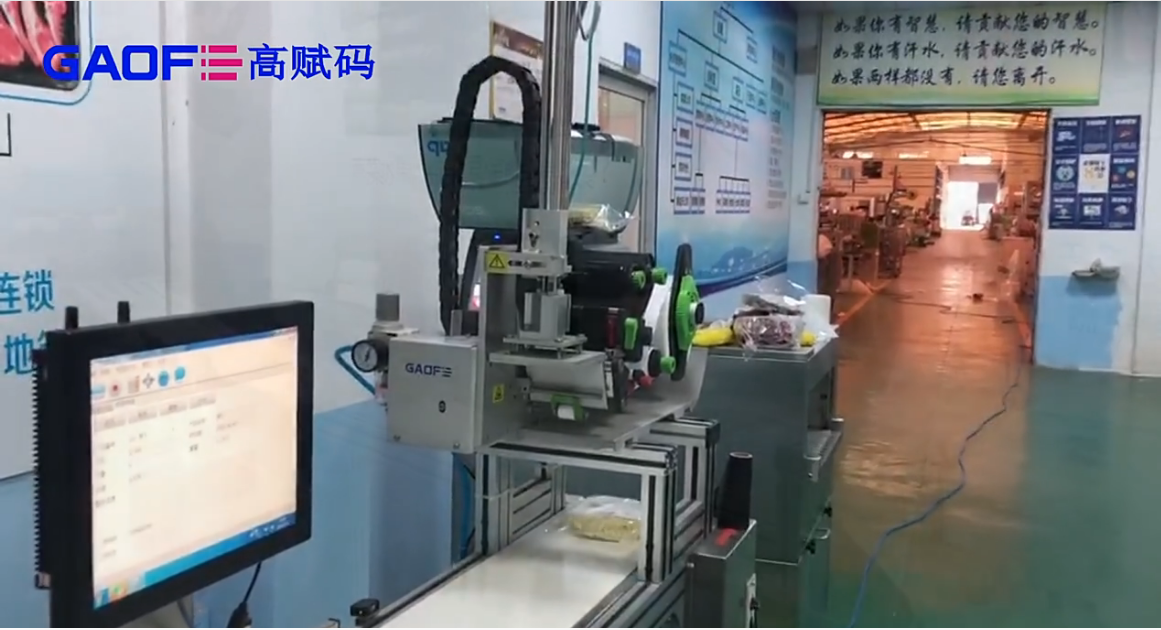 高賦碼 稱重+自動貼標(biāo)打印方案——輸送果蔬行業(yè)視頻